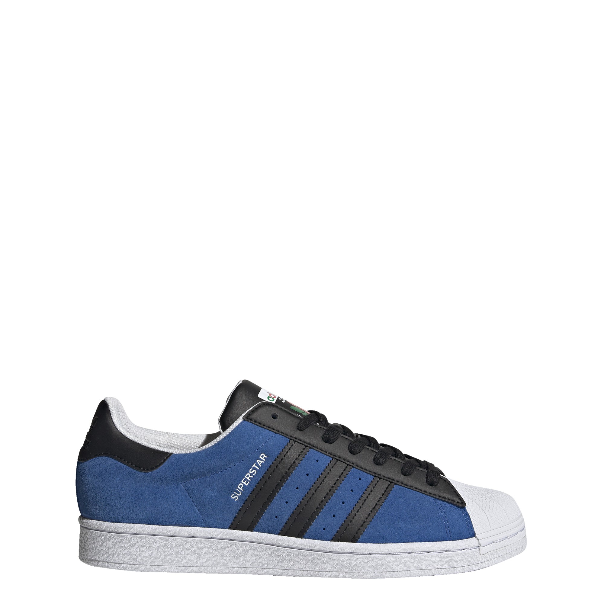 blue adidas superstar mens