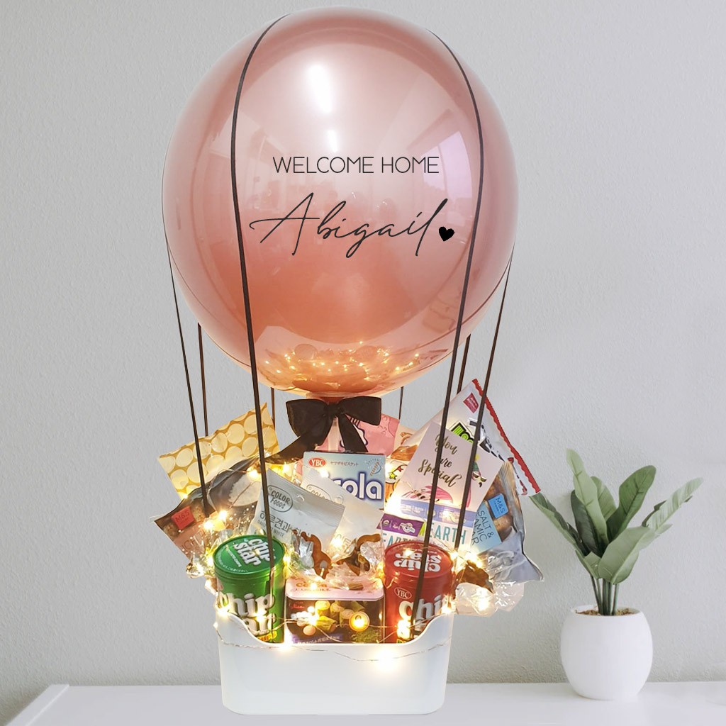 Sg Seller Customised Hot Air Balloon Snack Hamper Gift Surprise Birthday Get Well Soon Graduation Congratulations Shopee Singapore