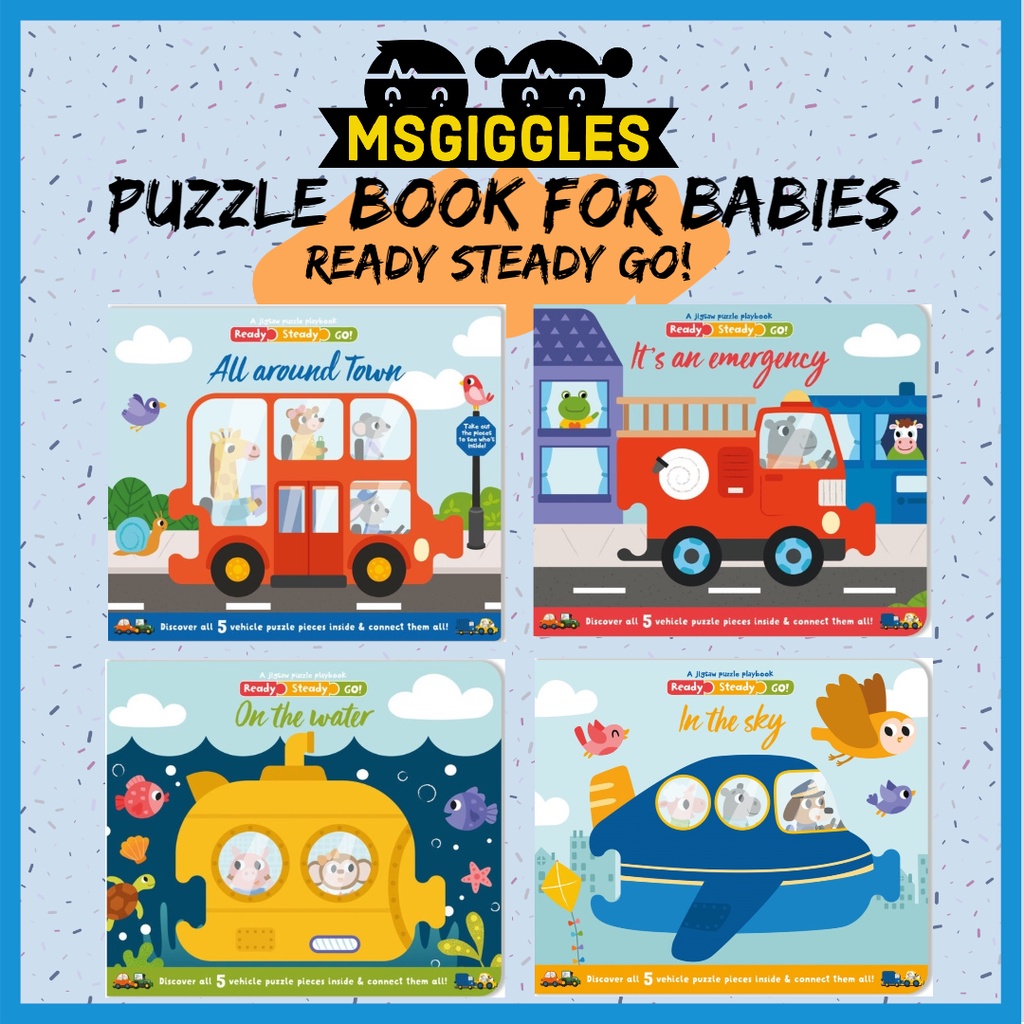 Ready Steady Go Board Book For Babies Or Toddlers 10 Months To 2 Years Old Shopee Singapore