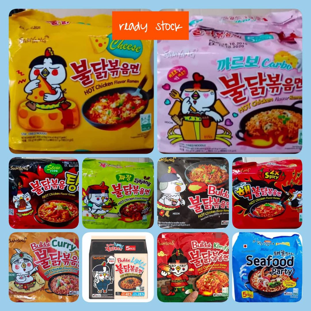 Samyang Ramen Halal ( Korean Ramen Malaysia)free Chopstick 