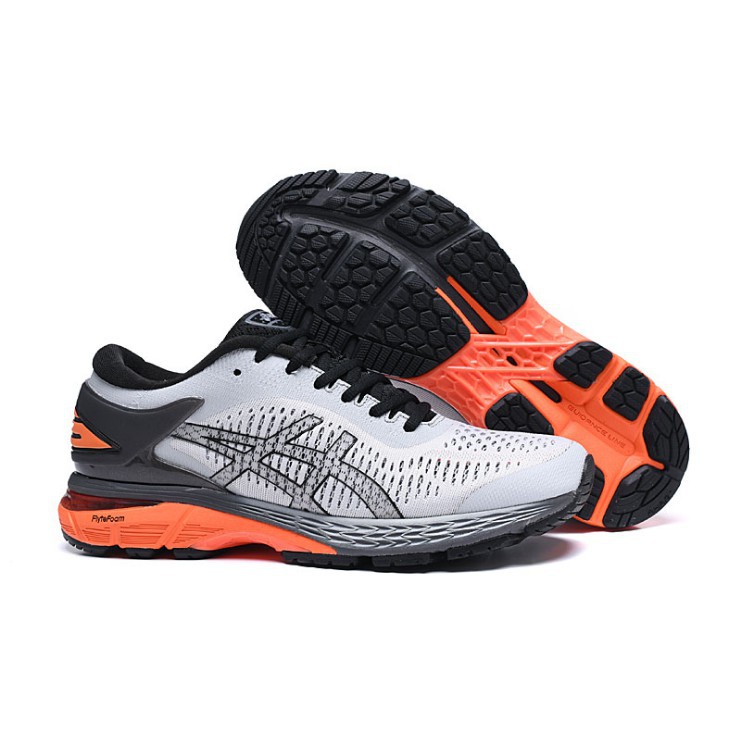 orange running shoes