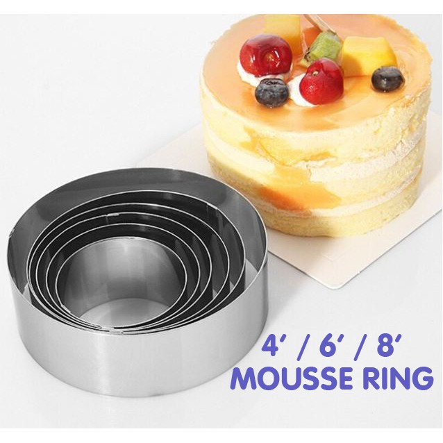4' / 5' / 6' / 7' / 8' / 9' / 10' Mousse cake ring / cake cutter