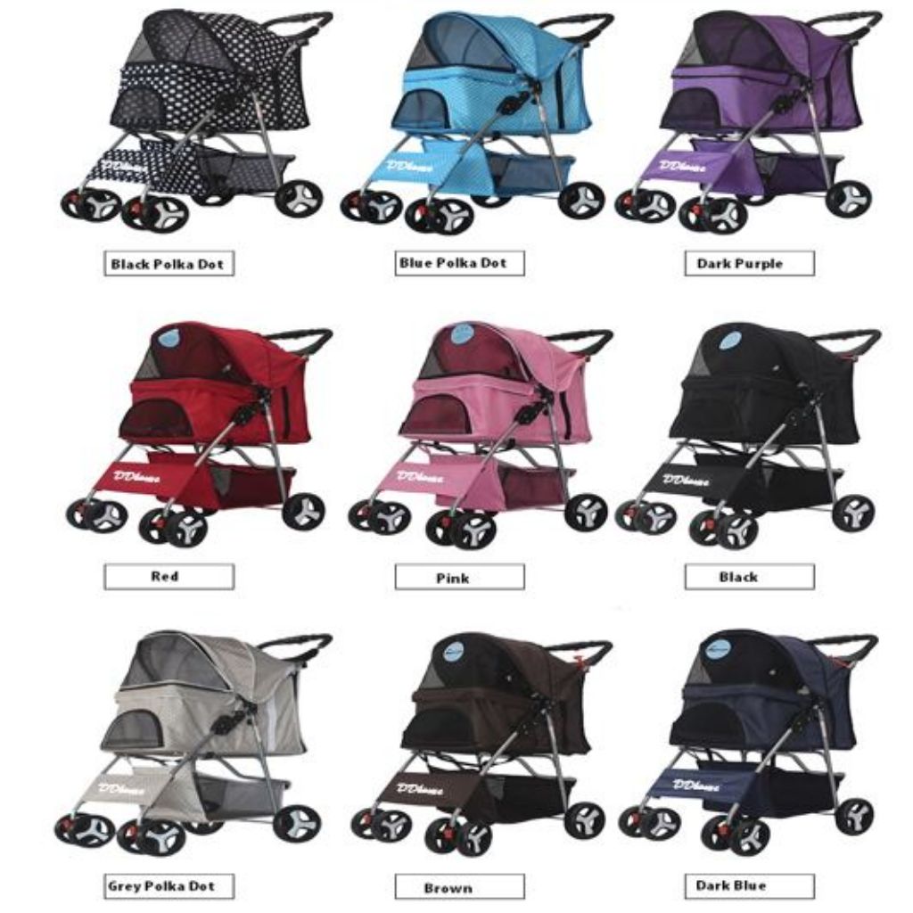 4 wheel Fold able Pets Pram / Prams / Pet trolley / pet stroller dog