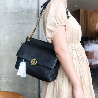 chelsea flap leather shoulder bag