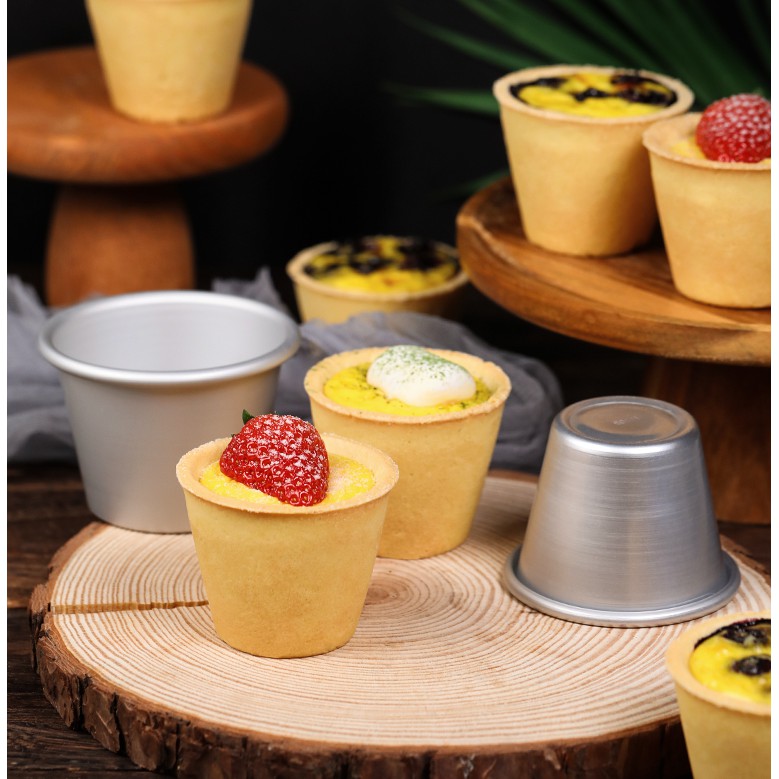 6 Pcs Nonstick Individual Tumblers Popovers Chocolate Molten Pudding Cups Raspberry Mold 