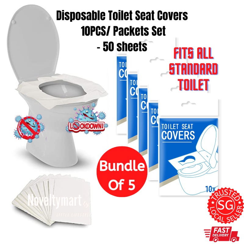 (Ships in 24hrs) Disposable Paper Toilet Seat Cover Flushable Paper
