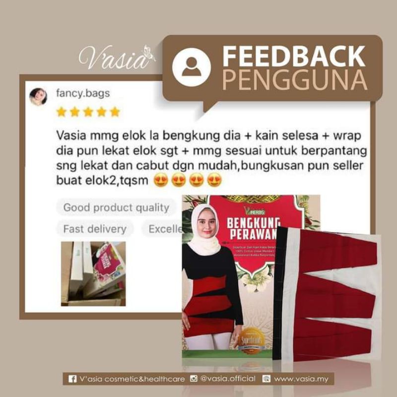 Vasia Bengkung Care Original Shopee Singapore