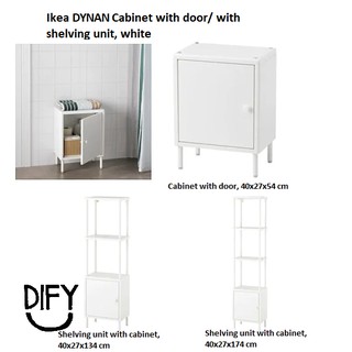 Ikea Dynan Shelving Units With Cabinet Shopee Singapore