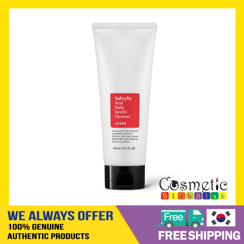 cosrx salicylic acid daily gentle cleanser percentage
