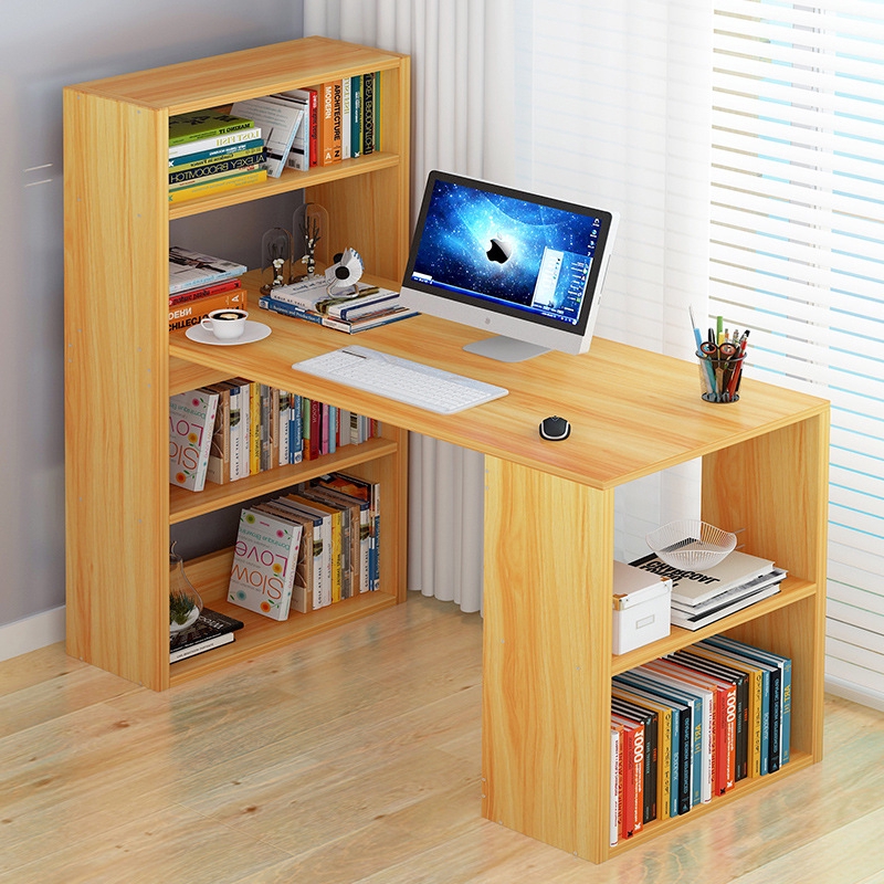 Computer Desk Bookcase Desk Combination One Desk Home Computer