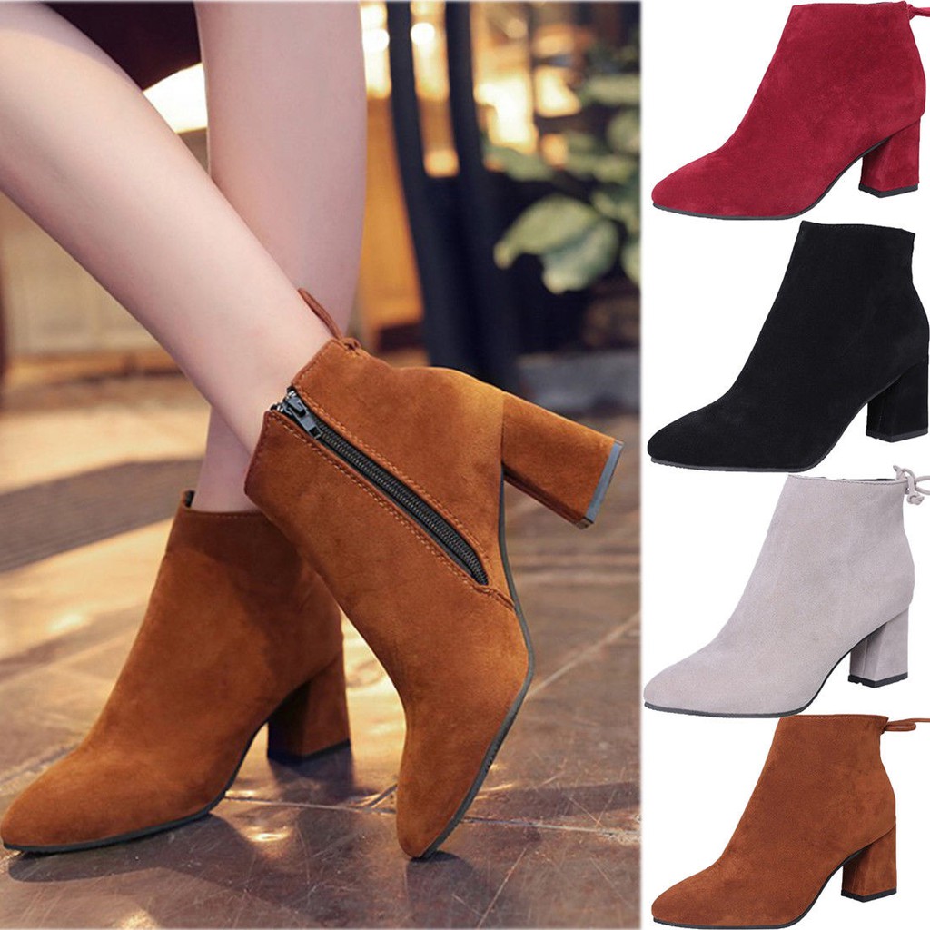 womens ankle boots high heel