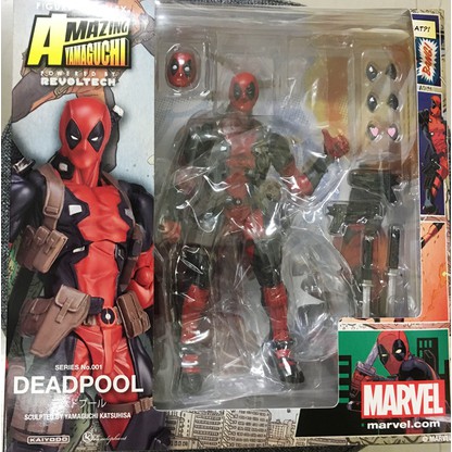 Free Delivery Marvel Amazing Spiderman Or Deadpool Revoltech Action Figure Shopee Singapore - deadpool morph roblox