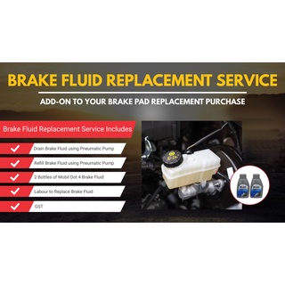 Car Servicing Brake Fluid Replacement [Mobil Dot 4]