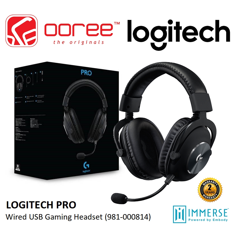 logitech pro gaming headset with passive noise cancellation