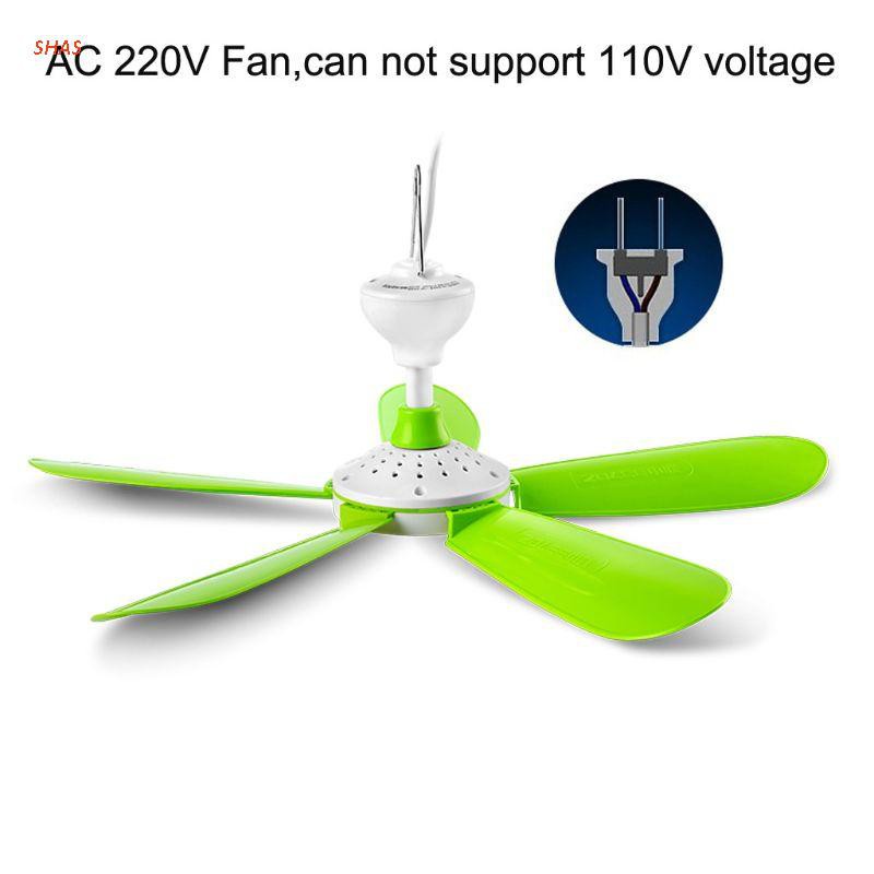 Shas Ac 220v 7w Mini Silent Household, Green Ceiling Fan