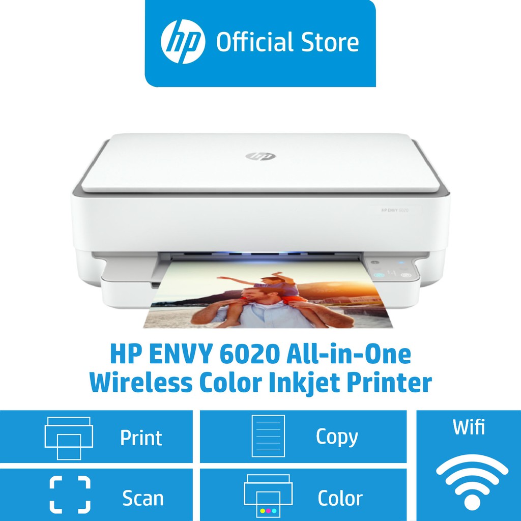 HP ENVY 6020 AllinOne Wireless Color Inkjet Printer / Print, Scan