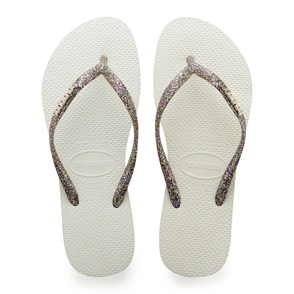 womens white havaianas flip flops