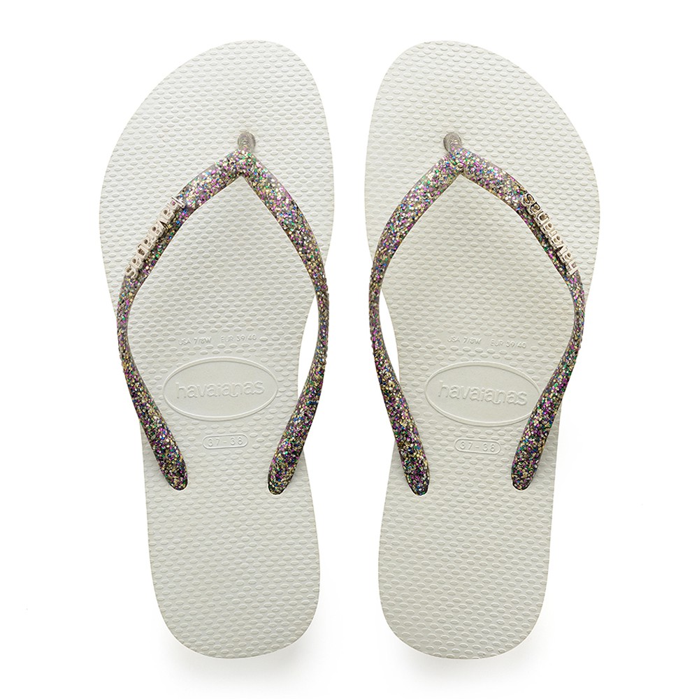 slim white havaianas flip flops