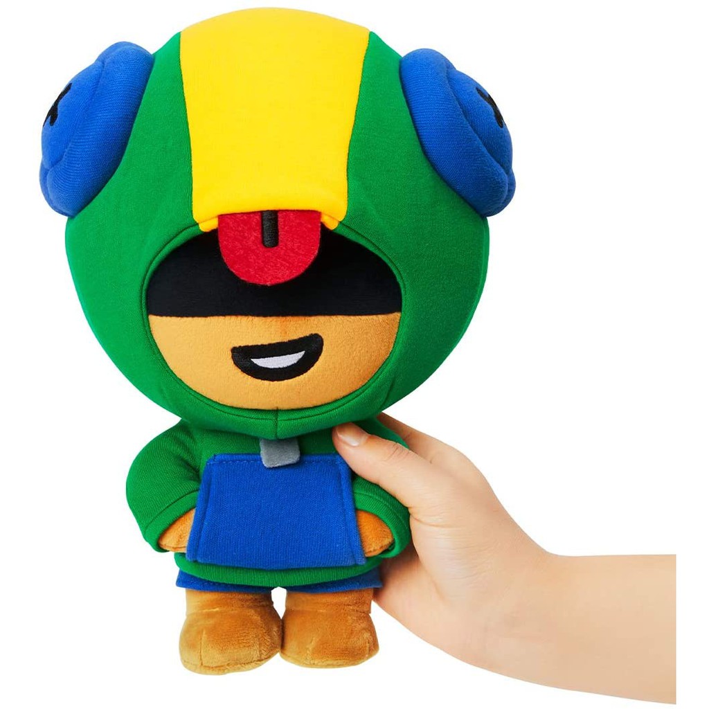 Korea Line Friends X Brawl Stars Leon Character Standing Plush Figure Cushion 25cm Shopee Singapore