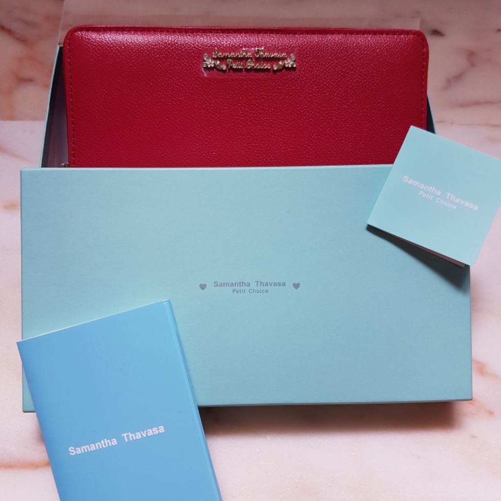 Samantha Thavasa Petit Choice Long Red Wallet Shopee Singapore