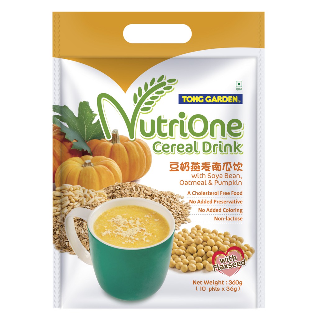 Tong Garden Nutrione Cereal Drink with Soya Bean, Oatmeal & Pumpkin