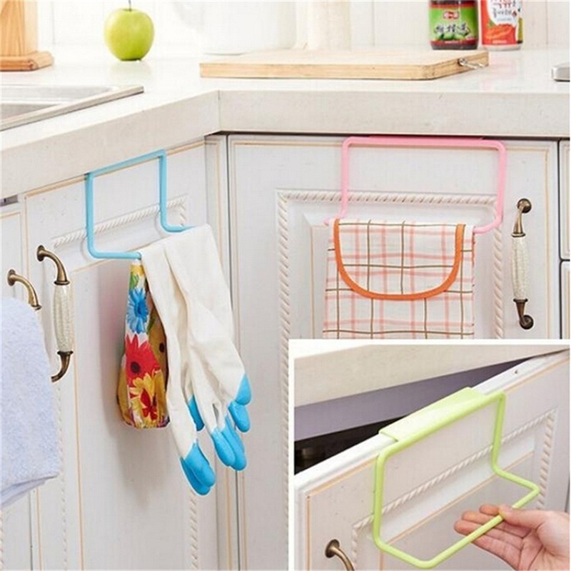 Hot Over Door Rack Hanging Towel Bath Holder Bathroom Organizer Storage