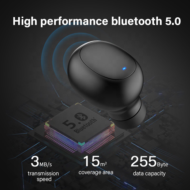 DACOM U7 TWS Bluetooth Earbuds 5.0 True Wireless Stereo Earphones HiFi Mini TWS Earpieces Bluetooth Earphones for iPhone