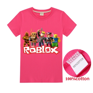 New 2020 Roblox Kids Summer Short Sleeve Tops T Shirt Clothing Girls Fashion Tee Shirts Children Casual Clothes Boys T Shirts Shopee Singapore - perfect pink adidas shirt original roblox