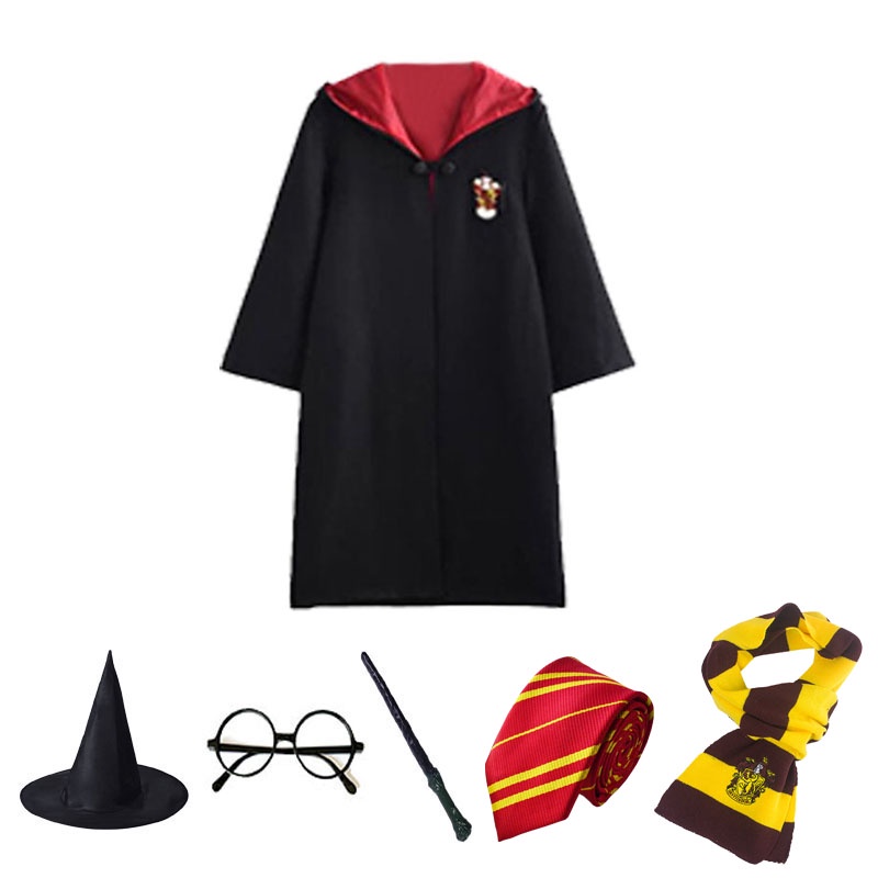 kids adult robe harry potter cloak wizard gryffindor college uniform ...