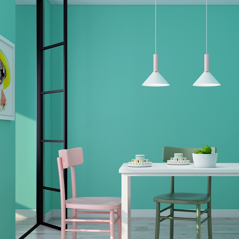 Light Blue Navy Blue Tiffany Blue Wallpaper Bedroom Solid Tv Background Wall