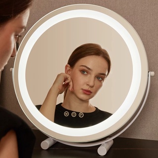 [SG Seller]Rotating make-up mirror LED intelligent Desktop mirror Fill-up Mirror