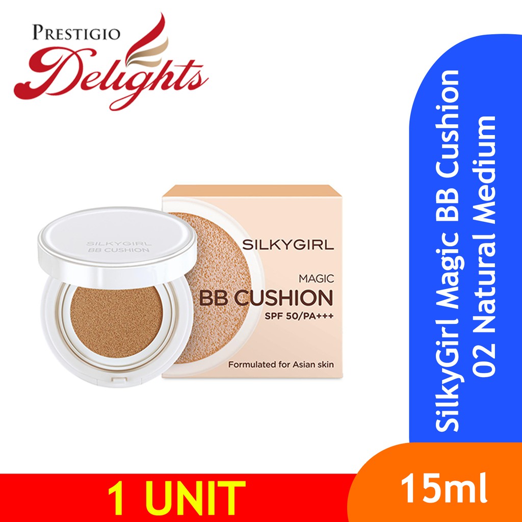 SilkyGirl Magic BB Cushion 02 Natural Medium Shopee Singapore