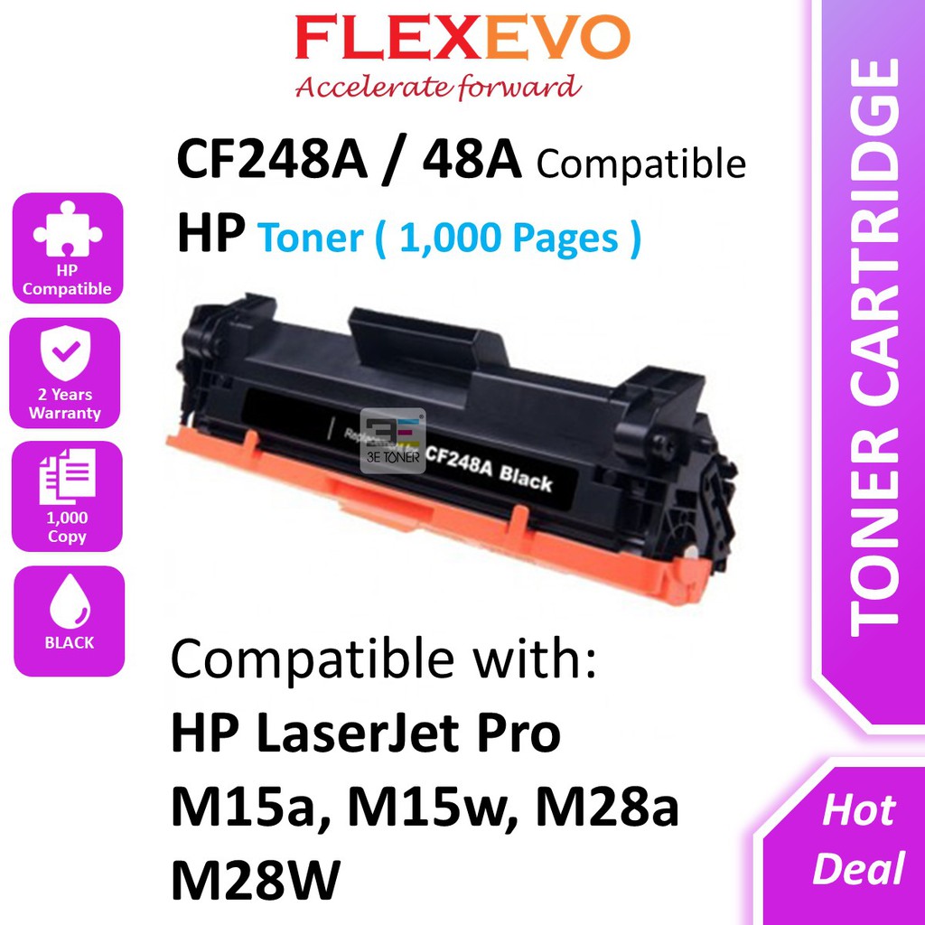 Shop Malaysia Compatible Hp 48a Black Cf248a Toner For Pro M15 M15a M15w M28w M28a Printer Shopee Singapore