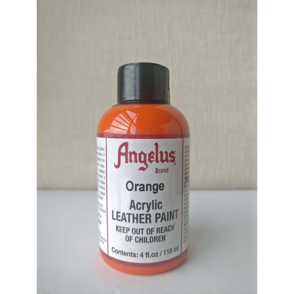 orange leather paint