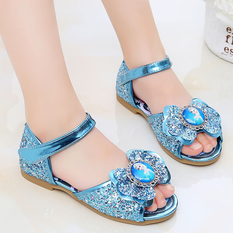 Girls sandals 2020 Summer Frozen Princess Shoes Baby soft-soled sandals ...