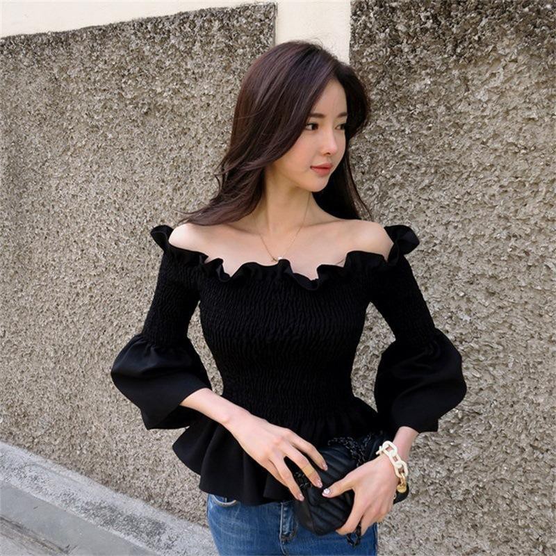 chiffon bubble hem tops