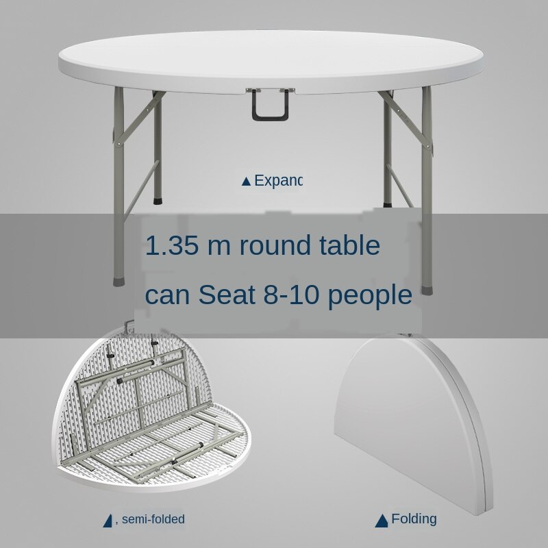 Folding Tables And Chairs, Round Table For 10 People
