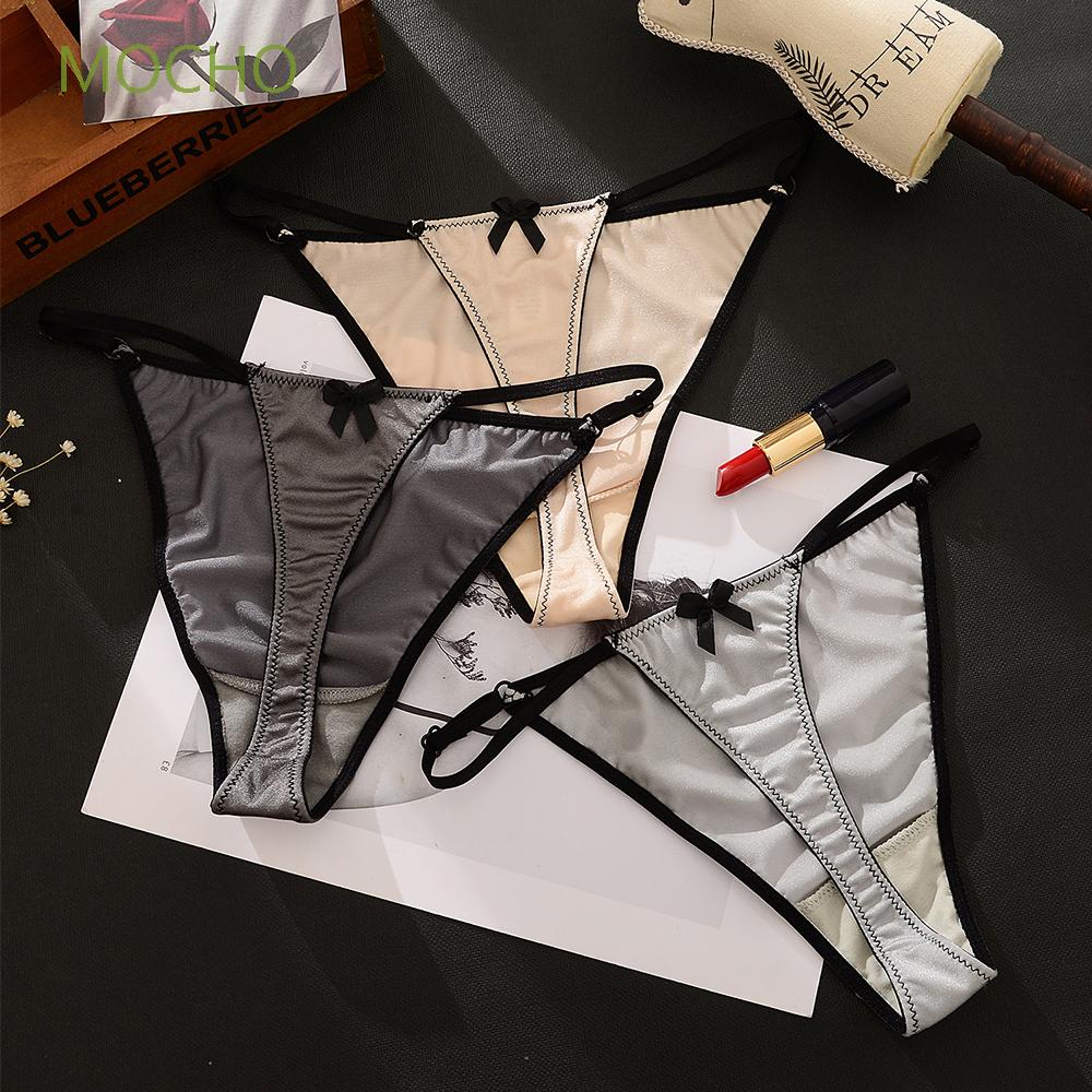 Satin Triangle G-string Ladies Lingerie Thongs Underwear Panties Sizes 6-26 