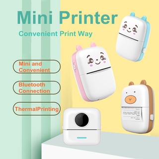 ✨Ready stock✨ Mini Portable 57mm Wireless Bluetooth Pocket Thermal Printer Android IOS  Print labels, sticker, notes