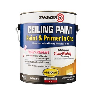 Zinsser Ceiling Paint & Primer Bright White Flat 13oz / 32oz | Shopee ...