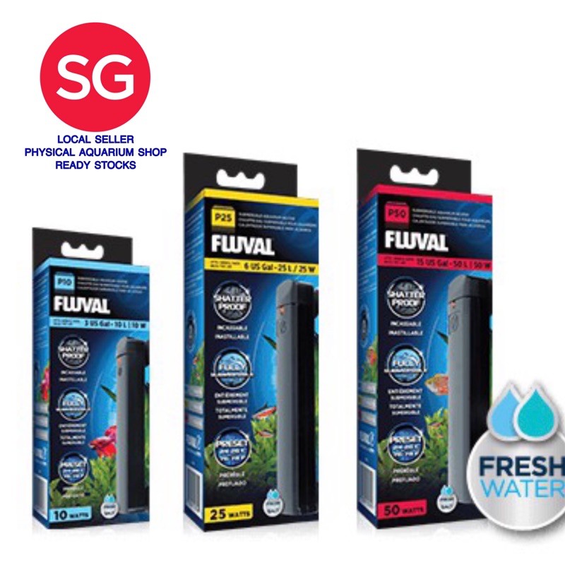 Aquarium FLUVAL FULLY SUBMERSIBLE AQUATIC HEATERS P25 & P50 SERIES