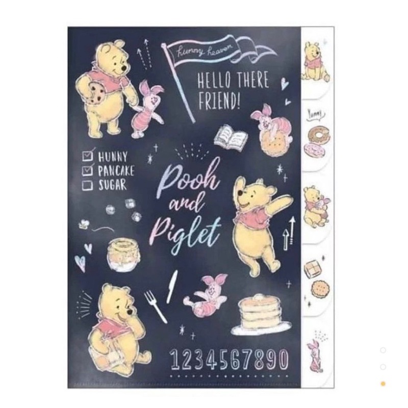Japan KAMIO A4 - Index Clear File Folder Disney Winnie The Pooh Piglet |  Shopee Singapore