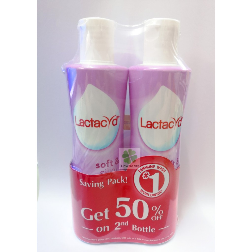 Lactacyd Feminine Wash Soft & Silky 250ml Moisturize and smoothen