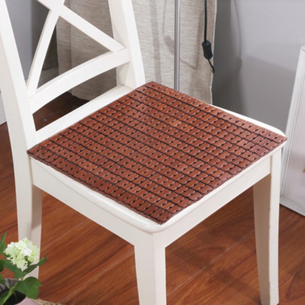 Office Chair Summer Natural Bamboo Mat Seat Cushion Dining Chair