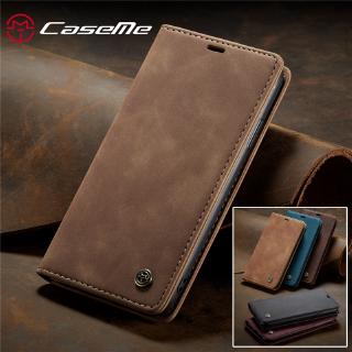 CaseMe Brand for iPhone 12 11 Pro XS Max XR X SE 2020 8 7 6 Plus Brown Flip Stand Phone Leather Wallet Cover Case Casing