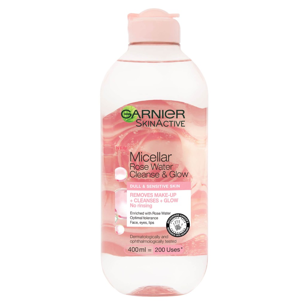 Garnier Micellar Rose Water Cleanse Glow 400ml Shopee Singapore