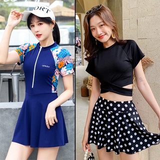 [SG Seller] Cute swimwear with short sleeves, sexy and nice swimsuit, beachwear for women, ready stock Singapore
