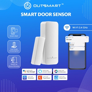 OUTSMART WiFi Smart Door Window Sensor Open / Close Detector App Notification Security Zigbee Door Alarm Alexa Google