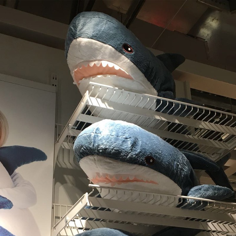 ikea shark pillow