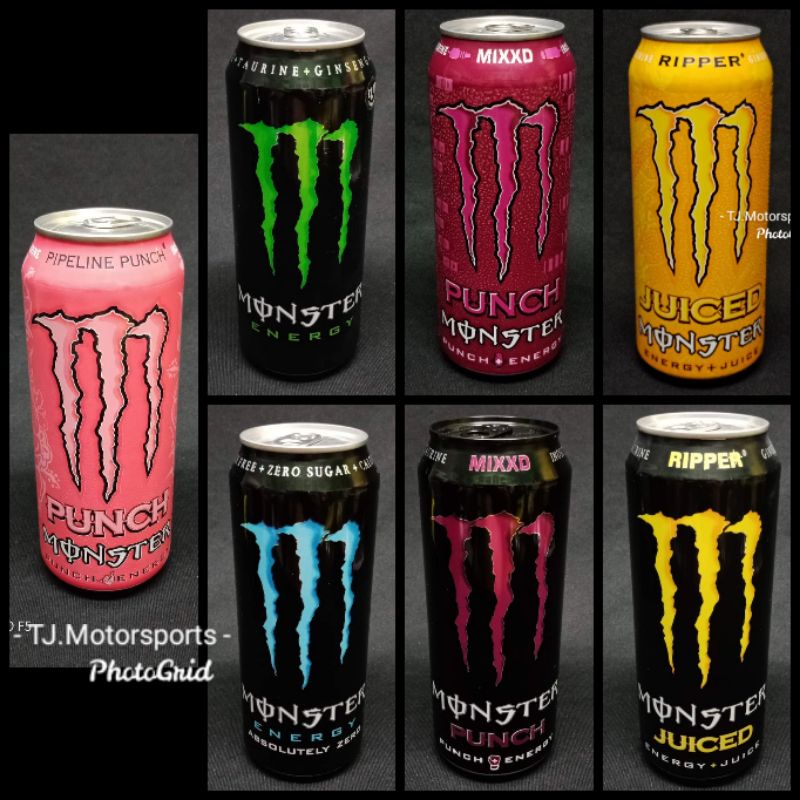Shop Malaysia Monster Energy Drink Basic Flavour Mixxd Pipeline Punch Ripper Zero Sugar Shopee Singapore